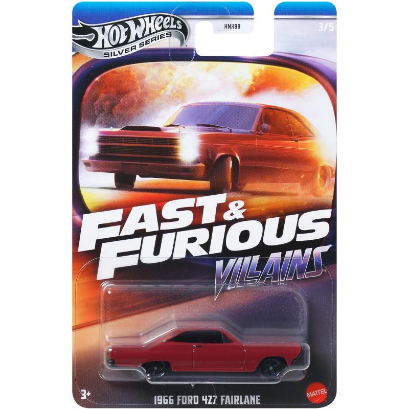 Hotwheels FAST&FURIOUS 8台 Hot Wheels - Set 5 Miniaturas - Velozes e Furiosos Villains- HNR88